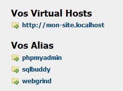 Ajouter les « Virtual Hosts » dans le menu de WampServer 2.5