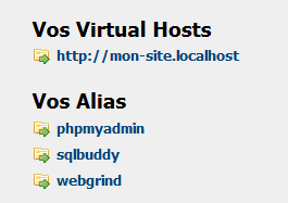 Ajouter les « Virtual Hosts » dans le menu de WampServer 2.5